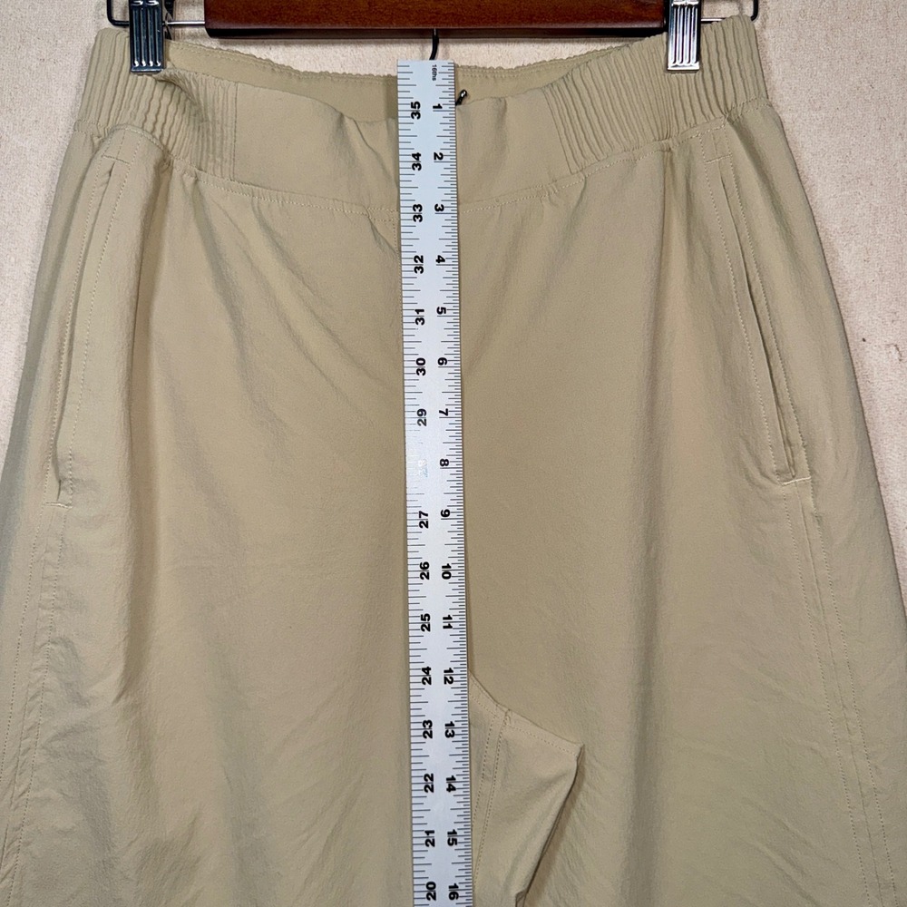 Lululemon Stretch Woven Wide Leg High Rise Pant Tan Khaki LW5FF3S Womens Size M - Picture 9 of 11